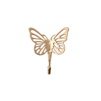 Gold Butterfly Shaped Metal Hook By Rice DK